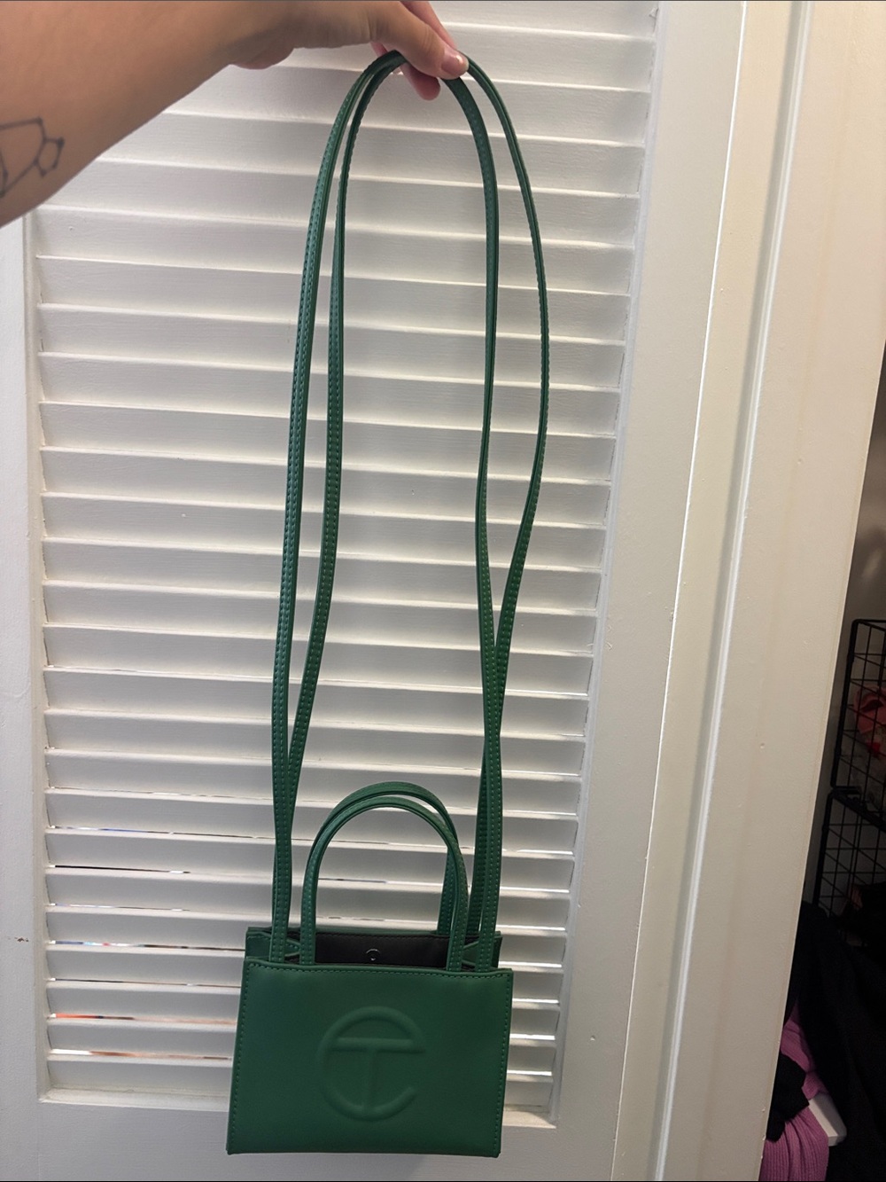mini green telfar